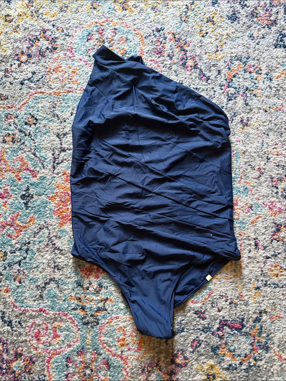 Summer salt 18 Chic One-Shoulder Navy Swimsuit